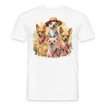 Lustige Hunde - Männer T-Shirt - Weiß - Vorne - AI Model Male 178 dark (178cm)