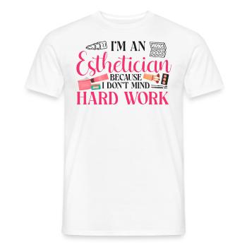 Cute Licensed Esthetician Skincare - Männer T-Shirt - Weiß - Vorne - AI Model Male 178 dark (178cm)