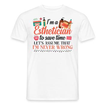 Cute Licensed Esthetician Skincare - Männer T-Shirt - Weiß - Vorne - AI Model Male 178 dark (178cm)