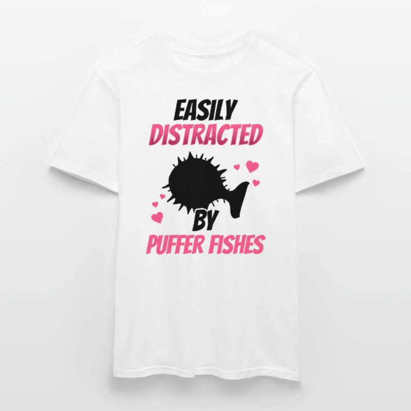 Distrait par le poisson-globe Poisson-globe géant T-shirt homme