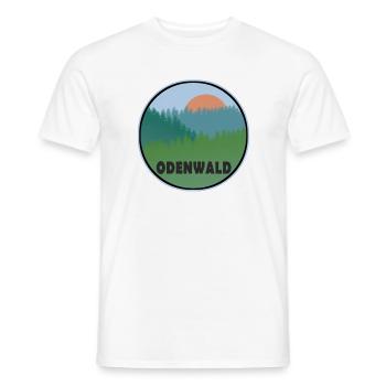 Odenwald - Männer T-Shirt - Weiß - Vorne - AI Model Male 178 dark (178cm)