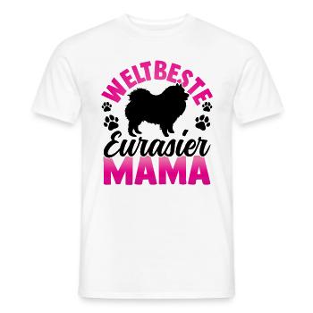 Beste Eurasier Mama Spitz Eurasian Dog - Männer T-Shirt - Weiß - Vorne - AI Model Male 178 dark (178cm)