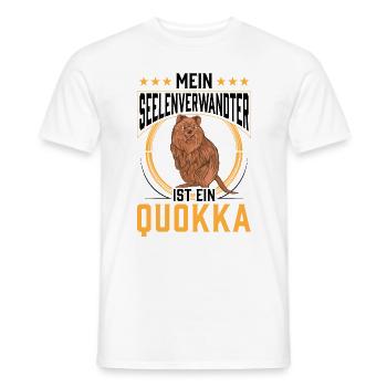 Quokka ist mein Seelenverwandter Beuteltier - Männer T-Shirt - Weiß - Vorne - AI Model Male 178 dark (178cm)