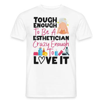 Cute Licensed Esthetician Skincare - Männer T-Shirt - Weiß - Vorne - AI Model Male 178 dark (178cm)
