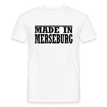 Merseburg - Männer T-Shirt - Weiß - Vorne - AI Model Male 178 dark (178cm)