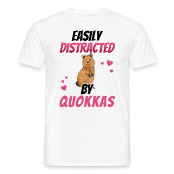 Distrait par le marsupial de Quokka Australie - T-shirt homme - blanc - Devant - AI Model Male 178 dark (178cm)