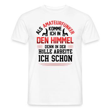 Amateurfunker arbeiten in der Hölle Funkamateur - Männer T-Shirt - Weiß - Vorne - AI Model Male 178 dark (178cm)