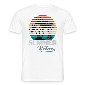 Sailing Sailors Summer Vibes Sailor Gifts - T-shirt homme - blanc - Devant - AI Model Male 178 dark (178cm)