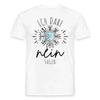 Wegweiser Motivation - VEGVISIR - Männer T-Shirt - Weiß - Vorne - AI Model Male 178 dark (178cm)