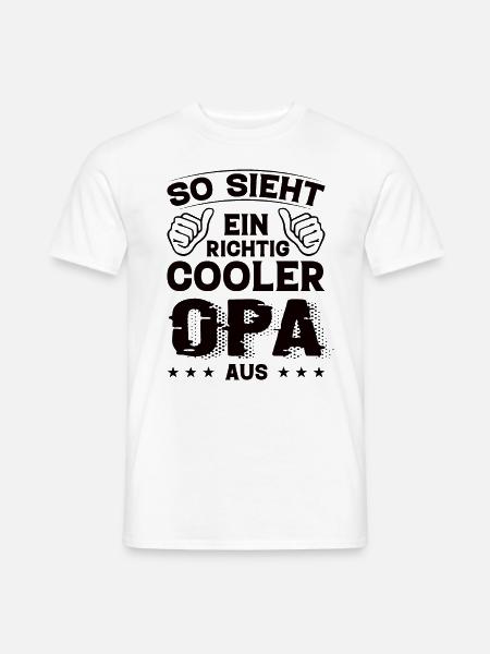 Opa Opa Geburtstag Opa Sprüche Bester Opa - Männer T-Shirt - Weiß