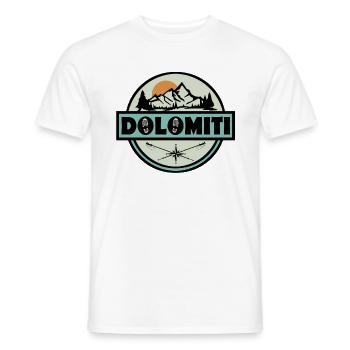 Dolomiten Dolomiti - Männer T-Shirt - Weiß - Vorne - AI Model Male 178 dark (178cm)