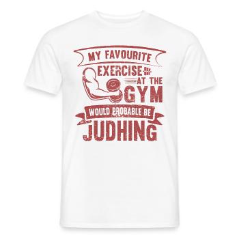 Gym Fitness Bodybuilder Pump Training Musculation - T-shirt homme - blanc - Devant - AI Model Male 178 dark (178cm)
