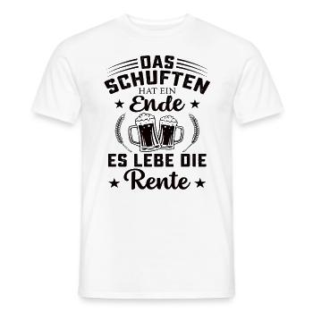 Rente Renteneintritt Rentenalter Rente Spruch - Männer T-Shirt - Weiß - Vorne - AI Model Male 178 dark (178cm)