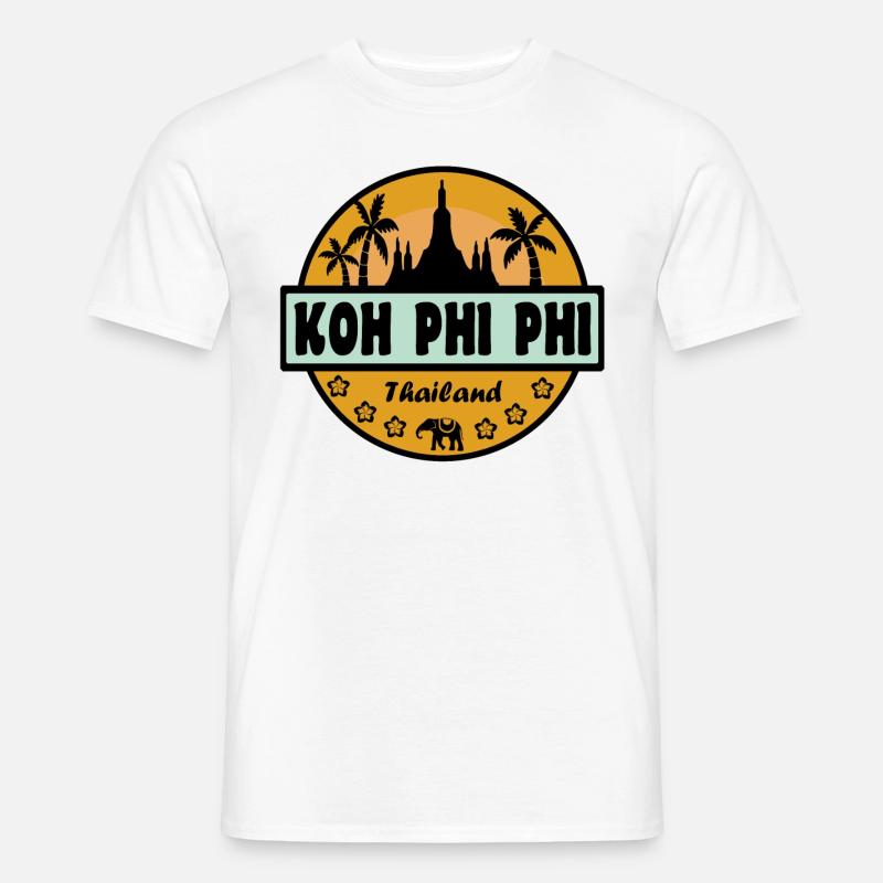 Koh Phi Phi Thaïlande - T-shirt homme - blanc