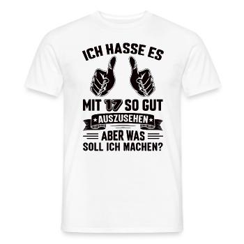 17 Geburtstag 17 Jahre 17 Lebensjahr 17 Lebenalter - Männer T-Shirt - Weiß - Vorne - AI Model Male 178 dark (178cm)