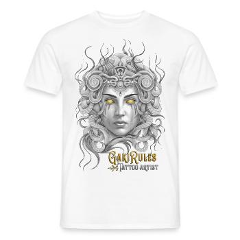 Medusa Gakirules - T-shirt homme - blanc - Devant - AI Model Male 178 dark (178cm)