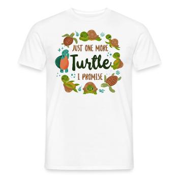 Tortue de tortue de mer juste une tortue de plus - T-shirt homme - blanc - Devant - AI Model Male 178 dark (178cm)