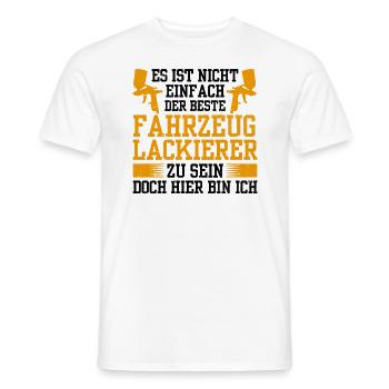 Der Beste Fahrzeuglackierer Lackierer - Männer T-Shirt - Weiß - Vorne - AI Model Male 178 dark (178cm)