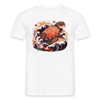 Tortue - T-shirt homme - blanc - Devant - AI Model Male 178 dark (178cm)