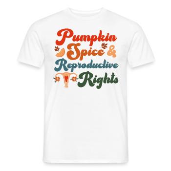 Feminist Fall Autumn Pumpkin Spice - Männer T-Shirt - Weiß - Vorne - AI Model Male 178 dark (178cm)