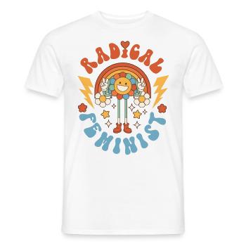 Feminist Radical Feminist - Men's T-Shirt - white - Front - AI Model Male 178 dark (178cm)