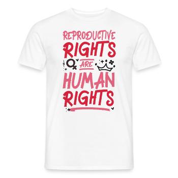 Les droits reproductifs féministes sont - T-shirt homme - blanc - Devant - AI Model Male 178 dark (178cm)