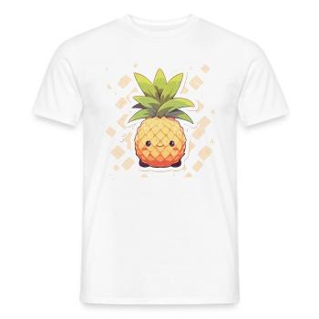 Ananas Plante Ananas Fruit Fruit - T-shirt homme - blanc - Devant - AI Model Male 178 dark (178cm)
