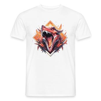 Dinosaurier Trex Dinos Dinosaurus Dino Baby - Männer T-Shirt - Weiß - Vorne - AI Model Male 178 dark (178cm)