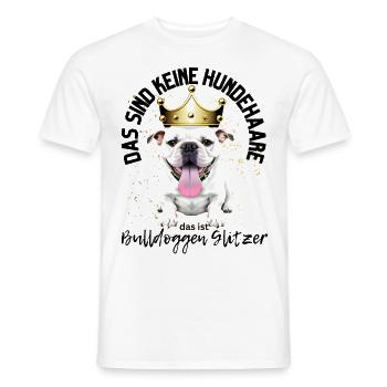 Bulldogge Bulldog Bulldoggen Mama Papa - Männer T-Shirt - Weiß - Vorne - AI Model Male 178 dark (178cm)