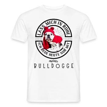 Bulldogge Bulldog Bulldoggen - Männer T-Shirt - Weiß - Vorne - AI Model Male 178 dark (178cm)