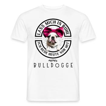 Bulldogge Bulldog Bulldoggen - Männer T-Shirt - Weiß - Vorne - AI Model Male 178 dark (178cm)