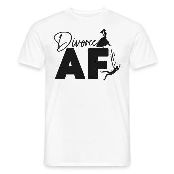 Happy Divorce Party Divorce Af - Men's T-Shirt - white - Front - AI Model Male 178 dark (178cm)