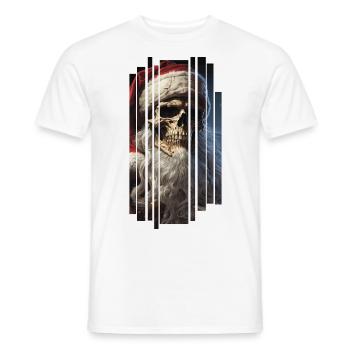 Dark Spell: Le crâne du Père Noël Crâne - T-shirt homme - blanc - Devant - AI Model Male 178 dark (178cm)
