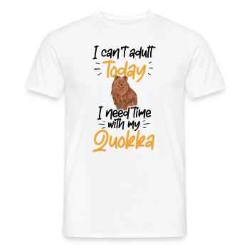 Need time with Quokka marsupial Australia - Men's T-Shirt - white - Front - AI Model Male 178 dark (178cm)