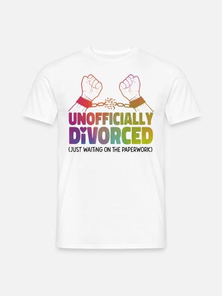 Happy Divorce Party Unofficially - Männer T-Shirt - Weiß