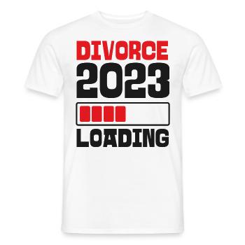 Happy Divorce Party Divorce 2023 - Männer T-Shirt - Weiß - Vorne - AI Model Male 178 dark (178cm)