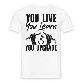 Happy Divorce Party You Live You - Men's T-Shirt - white - Front - AI Model Male 178 dark (178cm)