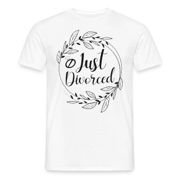 Happy Divorce Party Just Divorced - Men's T-Shirt - white - Front - AI Model Male 178 dark (178cm)