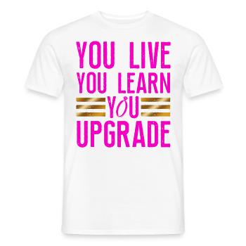 Happy Divorce Party You Live You - Men's T-Shirt - white - Front - AI Model Male 178 dark (178cm)