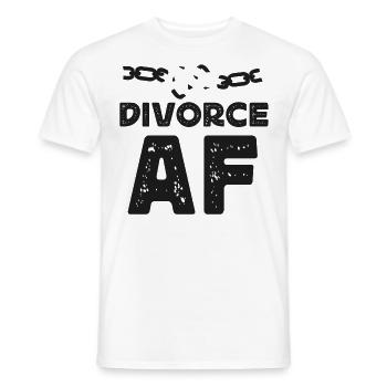 Happy Divorce Party Divorce Af - Männer T-Shirt - Weiß - Vorne - AI Model Male 178 dark (178cm)