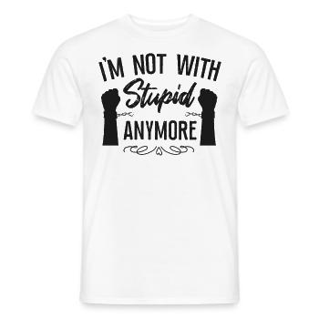 Happy Divorce Party I'm Not With - Men's T-Shirt - white - Front - AI Model Male 178 dark (178cm)