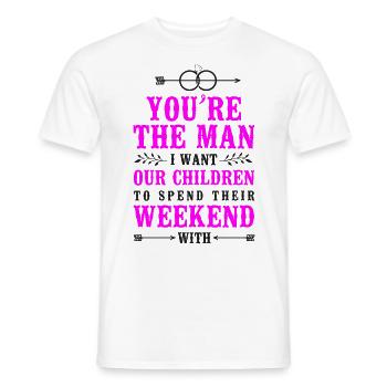 Happy Divorce Party You’re The Man - T-shirt homme - blanc - Devant - AI Model Male 178 dark (178cm)