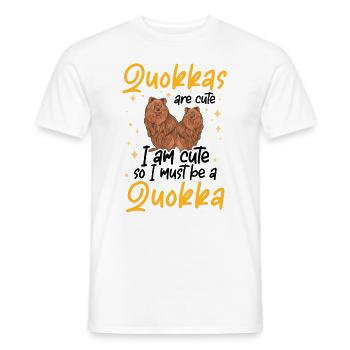 Je suis un marsupial Quokka Australie - T-shirt homme - blanc - Devant - AI Model Male 178 dark (178cm)