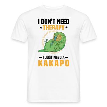 Just need kakapo flightless parrot - Men's T-Shirt - white - Front - AI Model Male 178 dark (178cm)