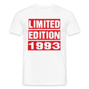 Edition Limitée 1993 Anniversaire 1993 Vintage Rétro - T-shirt homme - blanc - Devant - AI Model Male 178 dark (178cm)