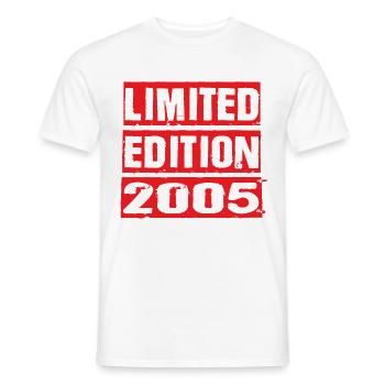 Limited Edition 2005 Geburtstag 2005 Vintage Retro - Männer T-Shirt - Weiß - Vorne - AI Model Male 178 dark (178cm)
