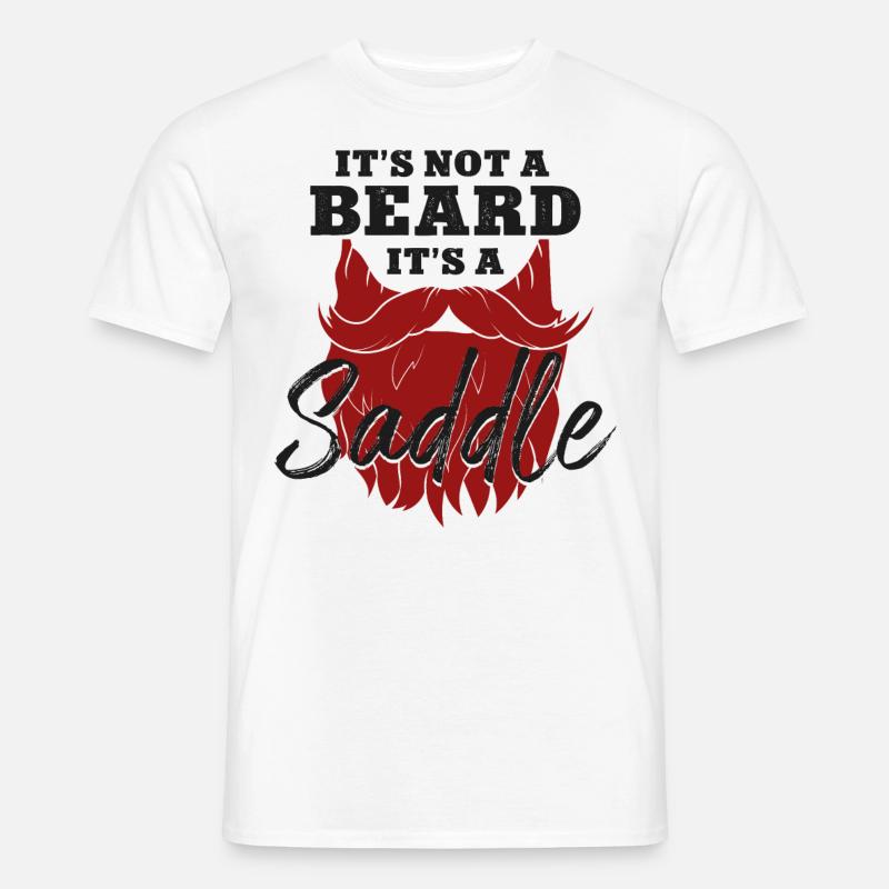 Beard Lover Bearded Man Ginger - Männer T-Shirt - Weiß