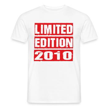 Edition Limitée 2010 Anniversaire 2010 Vintage Rétro - T-shirt homme - blanc - Devant - AI Model Male 178 dark (178cm)
