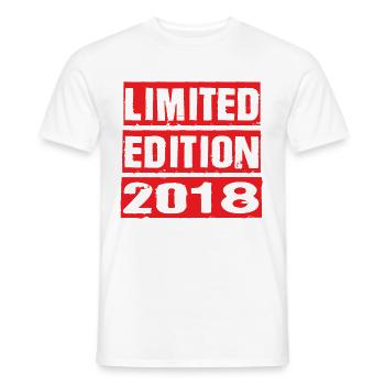 Limited Edition 2018 Geburtstag 2018 Vintage Retro - Männer T-Shirt - Weiß - Vorne - AI Model Male 178 dark (178cm)