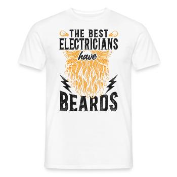 Beard Lover Bearded Man - Men's T-Shirt - white - Front - AI Model Male 178 dark (178cm)